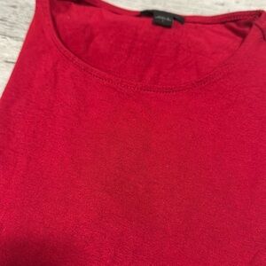 J.Jill Wherever Collection Red Crewneck 3/4 sleeve shirt